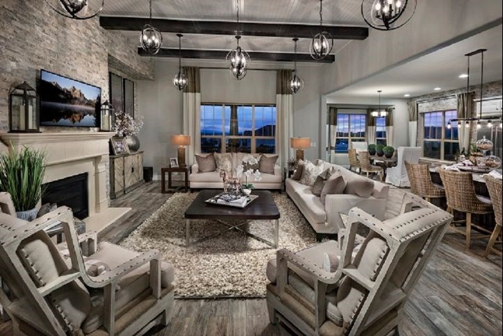 Toll Brothers (55+) Antero great room at Inspiration